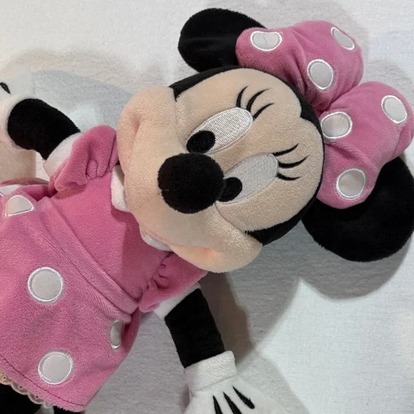 Disney Bundle 2 Minnie Mouse Plush Talking Toy Polka Dots Light up - Picture 8 of 11